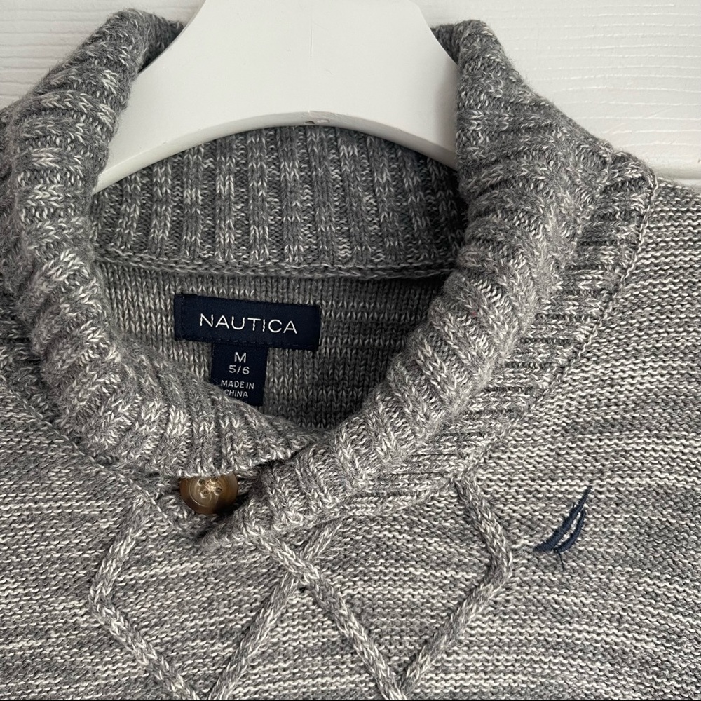 Nautica Cable-knit Sweater Boys Sz. M 5-6 - Picture 4 of 6